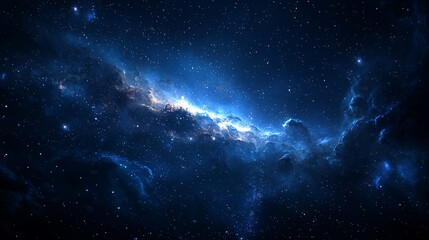 Cosmic Nebula with Stars.