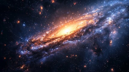 Fototapeta premium Spiral Galaxy in Deep Space.