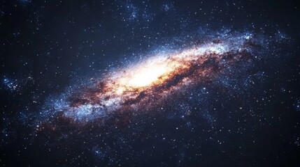 Spiral Galaxy in Deep Space.
