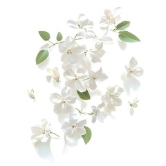 Fototapeta premium Essence of Jasmine Delicate Floral Bouquet in Ethereal Impressionist Style