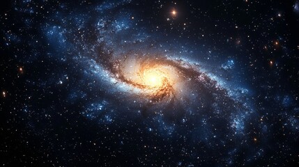 Naklejka premium Spiral Galaxy in Deep Space.