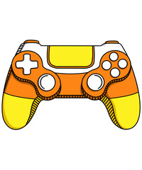 Halloween Game controller Candy corn PNG