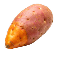 Sweet potato close up isolated on transparent background