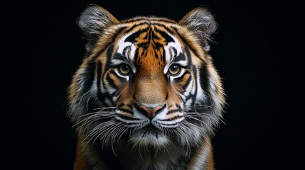 Fototapeta premium Close-up Portrait of a Tiger's Face.