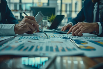 Financial advisory services guide clients on investments and financial planning.