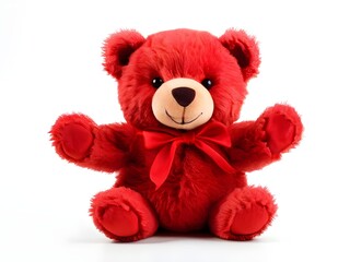 Teddy bear red stuffed animal plush toy soft cuddly childhood friend sweet small innocent love warmth cozy fuzzy delightful ours en peluche oso peluche teddybar single 