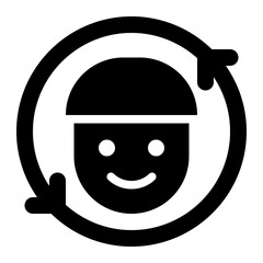 ustomer retention, loyal customer, customer engagement, customer feedback, customer lifecycle, customer churn solid glyph icon