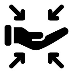 service center, services, support, care, help, hand, consultant solid glyph icon