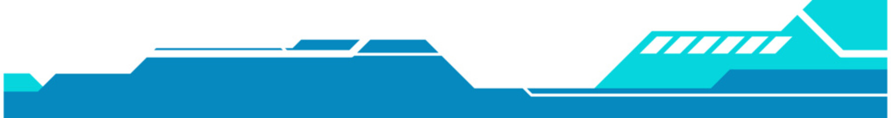 Obraz premium Futuristic Tech Footer