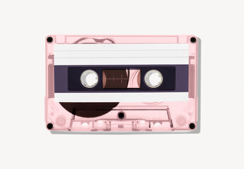 Flatlay Cassette Tape Mockup