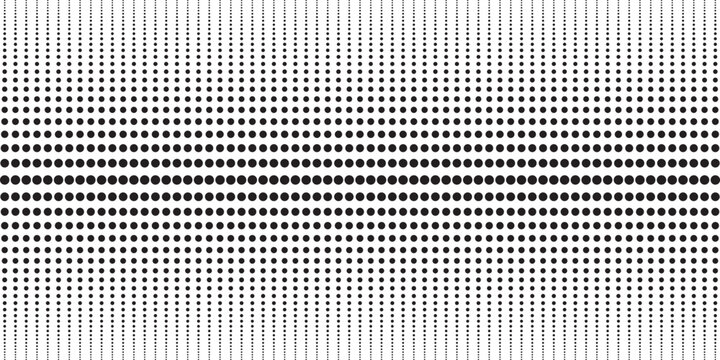 Halftone seamless pattern. Abstract geometric dotted wallpaper.