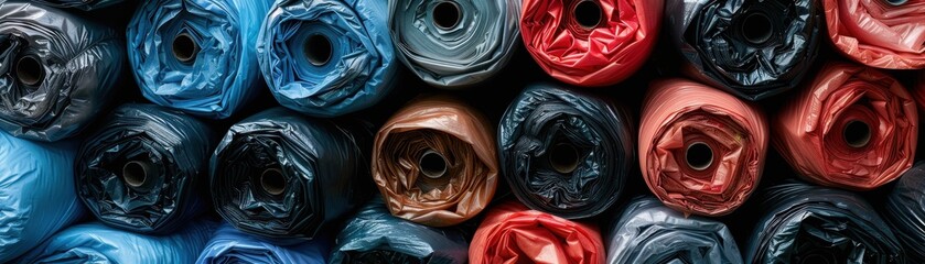 Rolls of Plastic Film