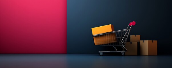 Detailed view of a neon light banner across the top of an e-commerce site