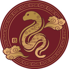 年賀状　2025年　巳年
