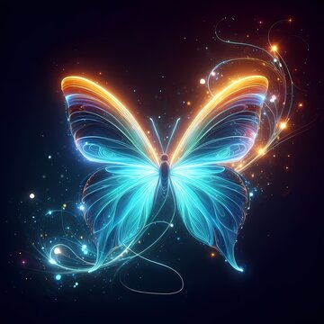 Neon Butterfly Dream