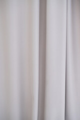 Obraz premium Light minimal textile fabric curtains.