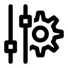 options, control, equalizer, setting, configuration, setup, manual, controller outline icon