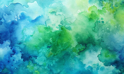 green blue Watercolor Backgrounds,abstract green watercolor paintings, paper texture background