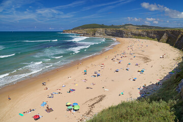 Beach of Langre in Cantabria