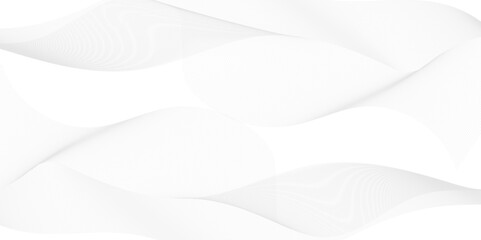 Abstract curved gray lines on white, Abstract black stripes wave line. Vector illustration