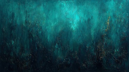 Obraz premium A large body of water with algae growing on both its bottom and surface is depicted in this painting