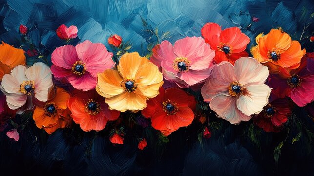 Floral abstract print