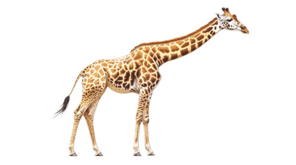 Naklejka premium Giraffe Standing Tall with a