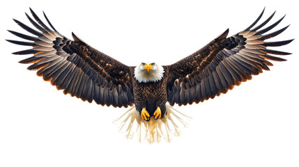 Fototapeta premium Majestic Bald Eagle in Flight