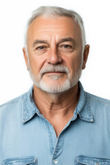 Obraz premium Frührentner mit Bart und grauen Haaren