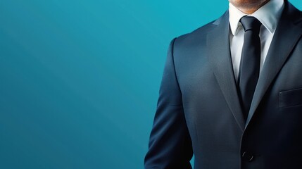 Close-up of a Man in a Suit