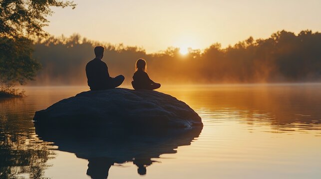 A serene image depicting a mentor providing guidance and support, symbolizing mental healthcare and personal growth. The setting is calm, fostering a sense of trust and well-being