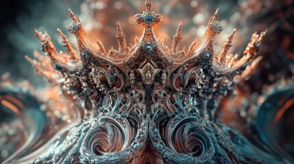 Obraz premium Crown on Table Close-Up