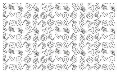 Festive Labor Day pattern featuring vibrant designs and celebratory motifs.