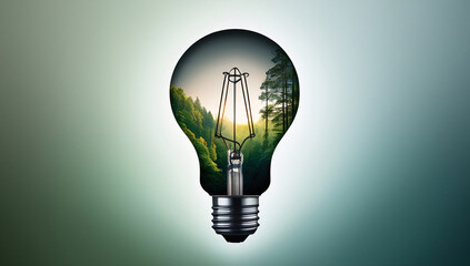 Ampoule arbre énergie verte écologie IA 108