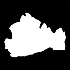 Surrey map, ceremonial county of England. Vector illustration.
