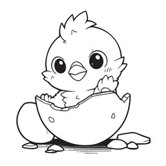 A chick hatch
