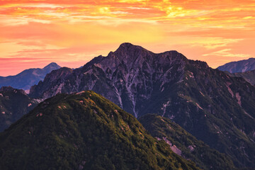 北アルプスの針ノ木岳