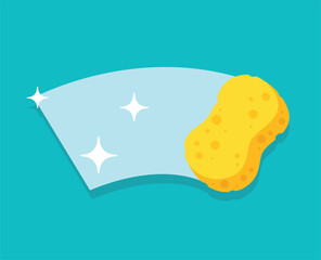 Scrub sponge vector illustration	
