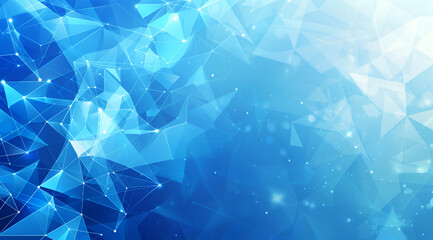 Abstract blue background with polygonal shapes