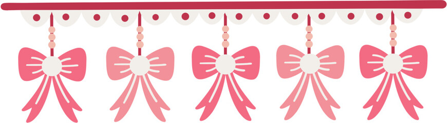 Decorative Ribbon Banner with Lace