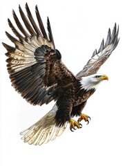 Obraz premium Bald Eagle Flying