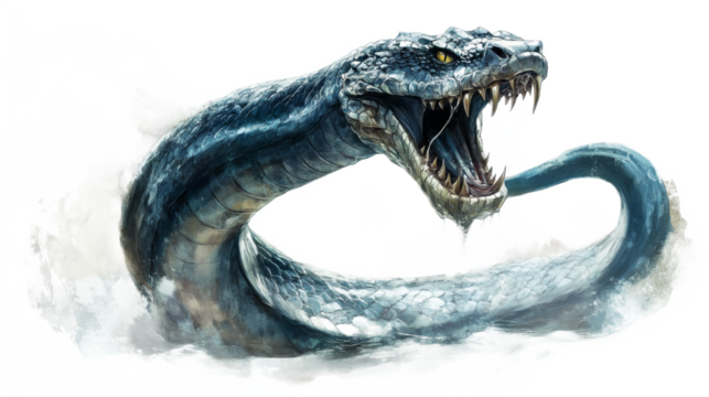 Mythical Sea Serpent with