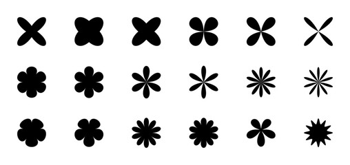 Aesthetic Y2k style PNG. Sparkle, Star, bling, starburst, sparkle icons. Retro futuristic shapes collection.  Geometric shapes.