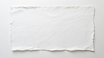 Obraz premium White crumpled paper on white background.