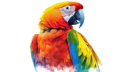 Obraz premium Colorful Macaw Parrot with a