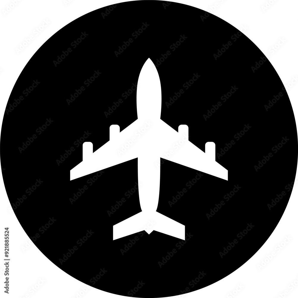 Poster airplane icon. plane illustration sign collection. aircraft symbol. air plane, plane, travel. vector