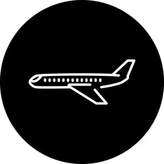 Airplane icon. Plane illustration sign collection. Aircraft symbol. Air plane, plane, travel. Vector illustration.
