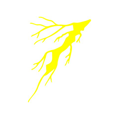 This vector graphic showcases a hand-drawn thunderbolt with a rough, sketchy texture, adding a raw and edgy feel to your creative work.