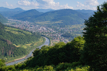 view from the top of the hill