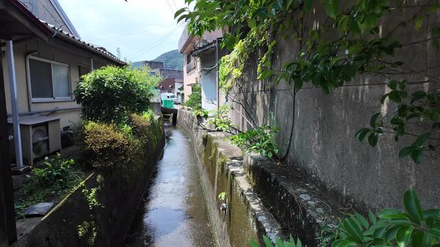 夏の長崎県対馬市厳原の風景